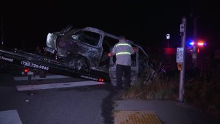 One person was killed in a fiery car crash on Thursday, June 11, 2020.