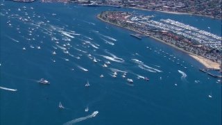 Trump Boat Parade at San Diego bay