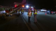 A planes landed in I-5 lanes near Carlsbad on December 12, 2019.