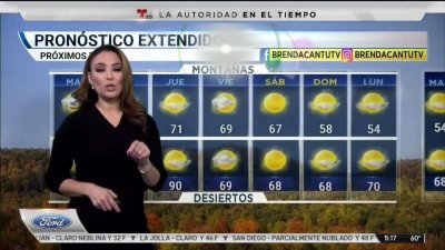 Pronóstico del tiempo con Brenda Cantú