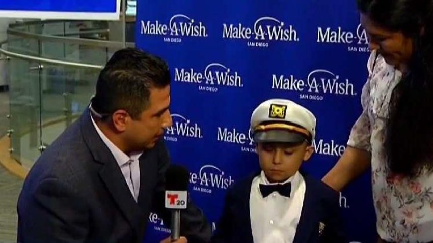 Reportero de Telemundo 20 entrevista a niño