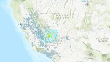 puntos de donde se sintió el sismo en California recorría desde la frontera en San Diego hasta Lake Tahoe, se sintió en áreas de Nevada y Arizona