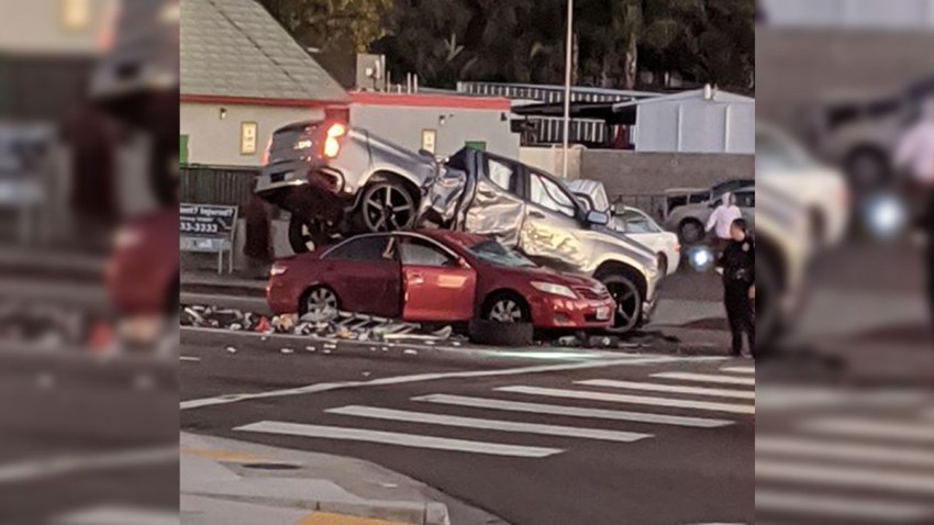 truck on car