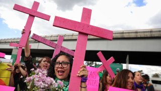 Protesta por feminicidios