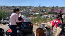 mujer desaloja su vivienda en Tijuana tras incendio