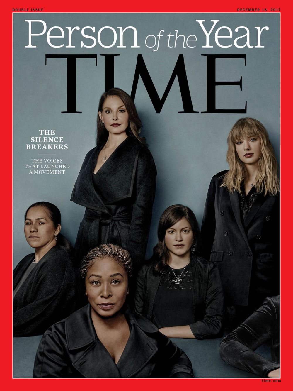 2017: The Silence Breakers. La revista Time nombró a las personas que denunciaron conductas sexuales inapropiadas como su Persona del Año.