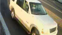 A vehicle involved in a hit and run crash.