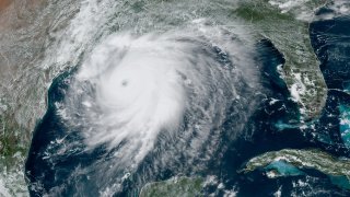 Hurricane Laura became a Category 4 storm early Wednesday afternoon, on Aug. 26, 2020.