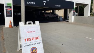 San Diego County opened a coronavirus testing site at the San Diego State University's Alumni Center amid its outbreak.