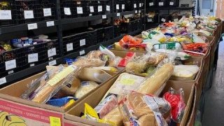 food to be distributed to the needy