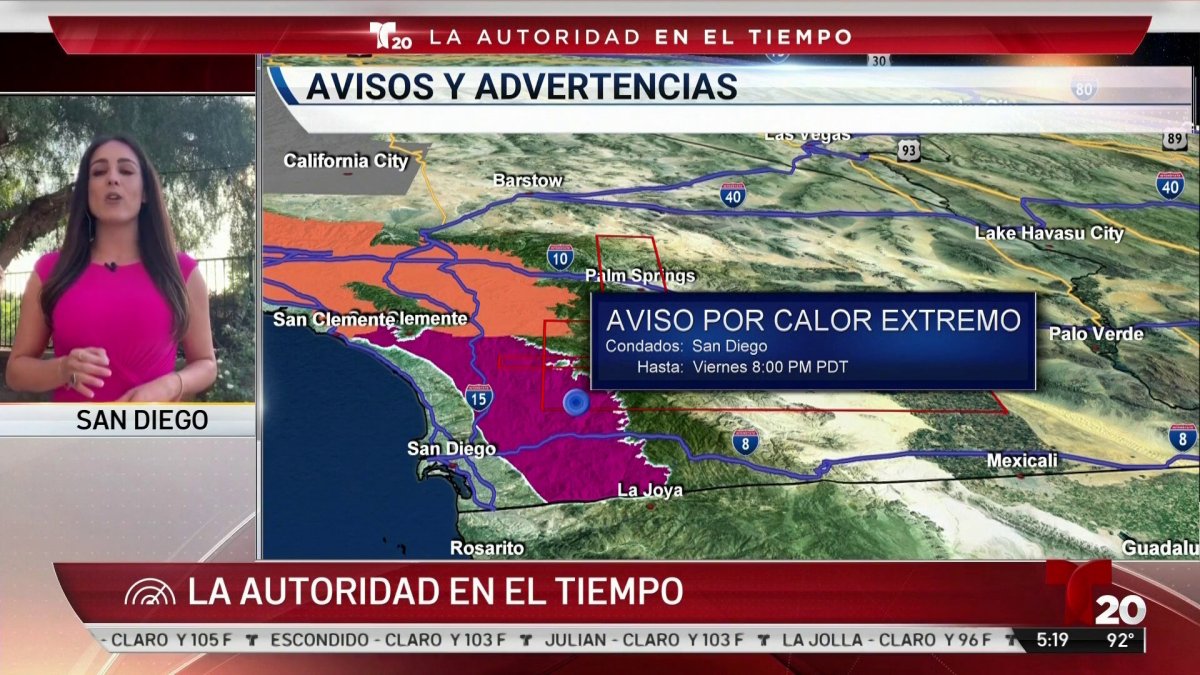 Pronóstico del Tiempo en San Diego y Tijuana Telemundo San Diego (20)