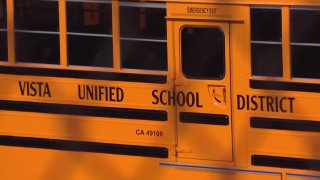 A Vista Unified School District school bus.
