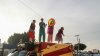 Un circo alegra a niños migrantes en albergue de la mexicana Tijuana