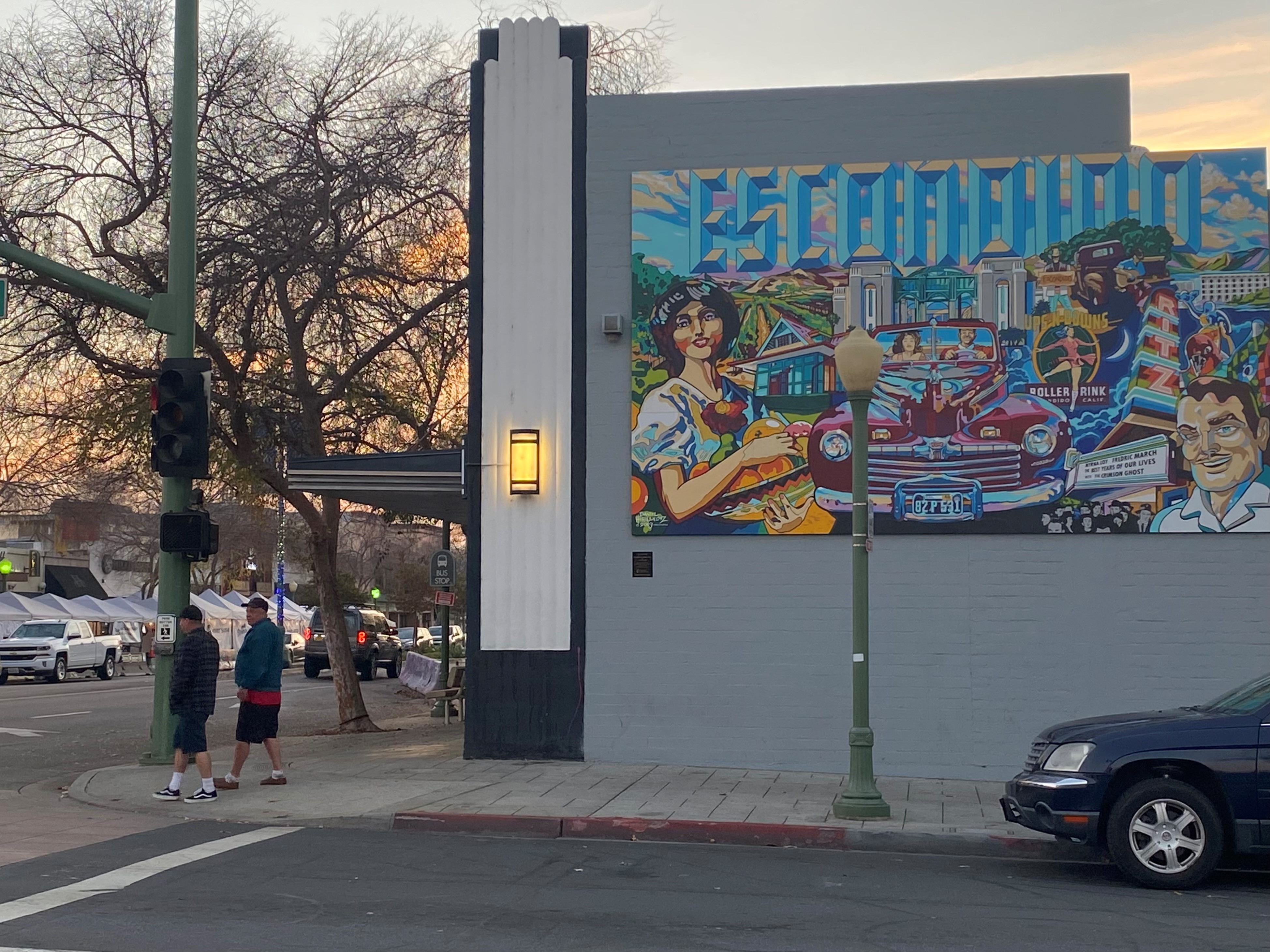 A mural on the side of a building in Escondido