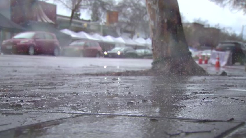 Rain in San Diego in an undated file photo.