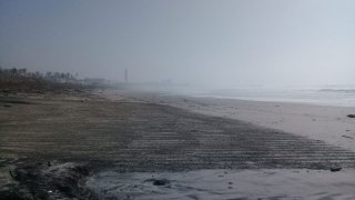 Playas de Rosarito con neblina