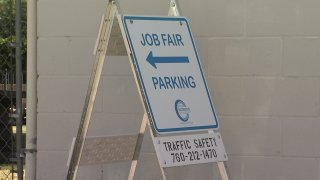 Job fair sign