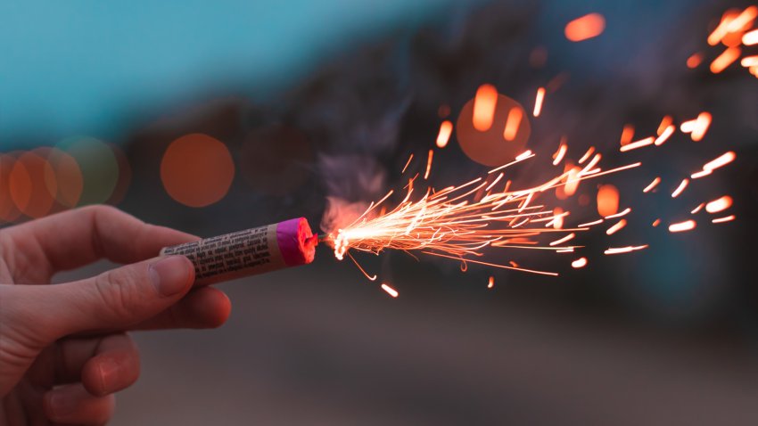 Cropped Image Of Hand Holding Firework (file photo)