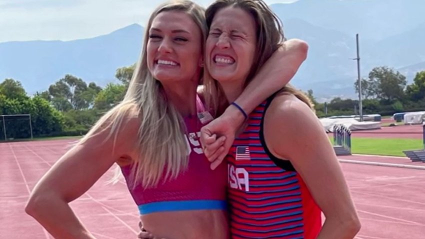 Track and field Olympians Annie Kunz and Ariana Ince are roommates at the Chula Vista Elite Athlete Training Center in south San Diego County — and they’re both competing at the Tokyo Olympics.