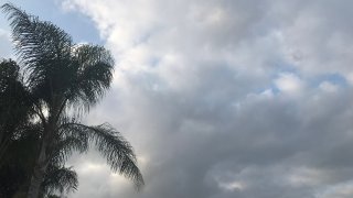 Clouds in San Diego County on Aug. 19, 2021.