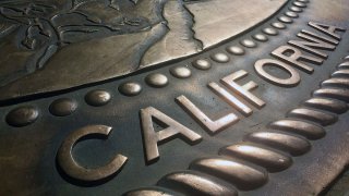 Inside the California Capitol building in Sacramento.