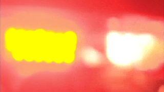 File photo of blurry police lights.