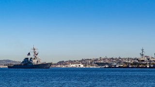 The guided-missile destroyer USS O’Kane (DDG 77) returns to homeport. O’Kane, a part of the Carl Vinson Carrier Strike Group, returned to Naval Base San Diego, Feb. 6, following an independent deployment to the U.S. 5th and 7th Fleets in support of national tasking and to ensure a free and open Indo-Pacific.