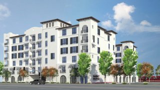 This is a rendering of the the Beyer Blvd. project, a transit-oriented housing development.