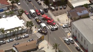 Gas main break at Fairmount and University avenues on April 28, 2022