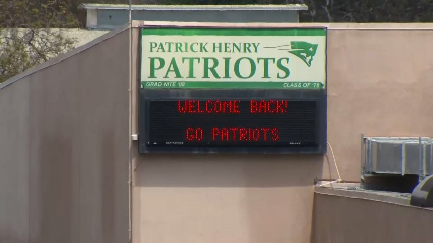 Outside look of Patrick Henry High School