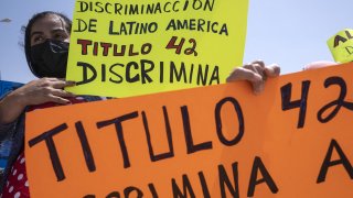 MEXICO-US-MIGRATION-TITLE 42-PROTEST