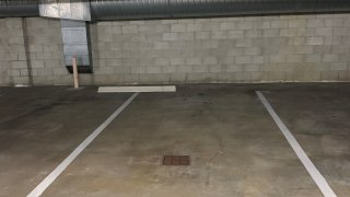 A parking spot in an underground garage in La Jolla