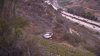 Rescate aéreo de un conductor que salió disparado de una carretera en La Jolla