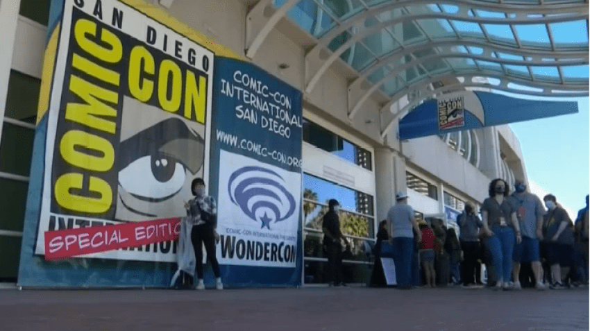 The lines to get into the Convention Center for San Diego Comic-Con in 2022.