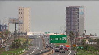 Tijuana, carretera imagen de la ciudad salida a Baja Malibu