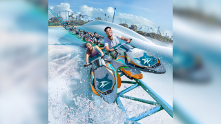 A promotional image of SeaWorld San Diego's upcoming coaster, Arctic Rescue.