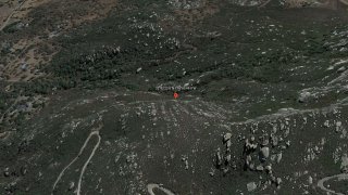 The crash site on Lyons Peak