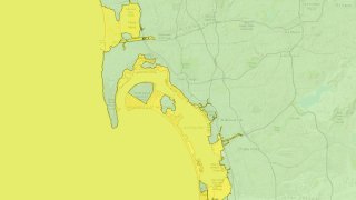 San Diego tsunami map