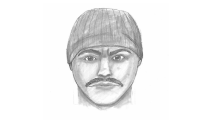 Police sketch of the man wanted in connection with an attempted robbery in Santee.