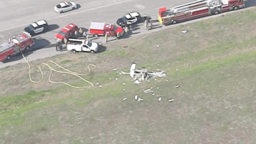A small plane went down at Torrance Airport Wednesday.