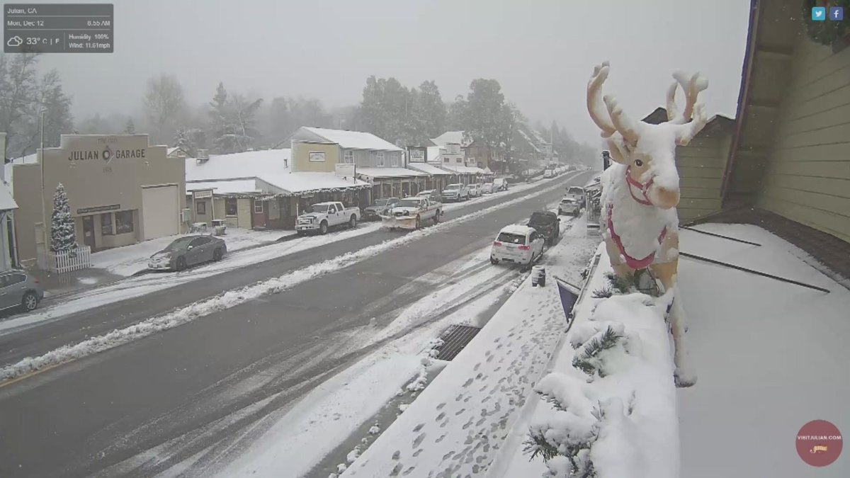 Sandieguinos pueden disfrutar ya de la nieve en las montañas