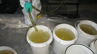 CBP officers intercepted liquid methamphetamine in stops at the Otay Mesa and San Ysidro ports of entry on Sunday, Nov. 28.