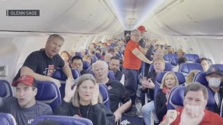 People sitting on a plane