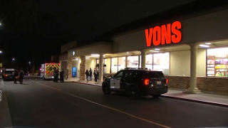 A suspect unleashed some type of pepper spray at a Vons in University City on April 17, 2023.