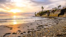 Sunset at Pacific Beach, in San Diego, California