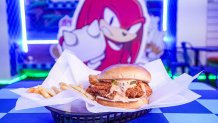 The Knuckles Sandwich at the San Diego Comic-Con pop-up restaurant outside the convention. 