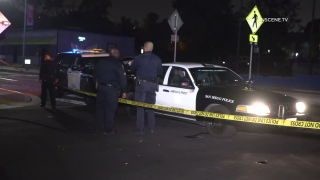 San Diego Police taping off the scene in North Park after a man fatally stabbed another man on July 3, 2023.