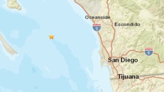 A small earthquake hit off the coast of San Diego County on Oct. 17, 2023.