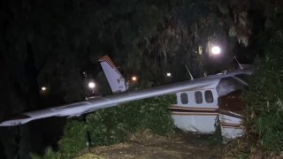 The plane was removed to a secure facility by FAA investigators on Thursday night.