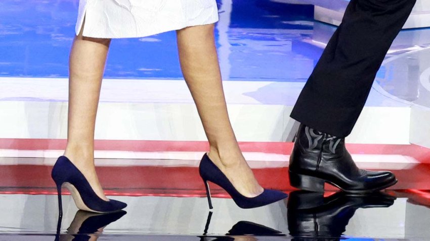 MIAMI, FLORIDA – NOVEMBER 08:  Republican presidential candidate former U.N. Ambassador Nikki Haley walks next to Florida Gov. Ron DeSantis during the NBC News Republican Presidential Primary Debate at the Adrienne Arsht Center for the Performing Arts of Miami-Dade County on November 8, 2023 in Miami, Florida. Five presidential hopefuls squared off in the third Republican primary debate as former U.S. President Donald Trump, currently facing indictments in four locations, declined again to participate.  (Photo by Joe Raedle/Getty Images)